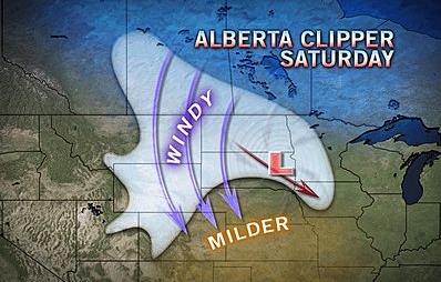 weather map Alberta Clipper